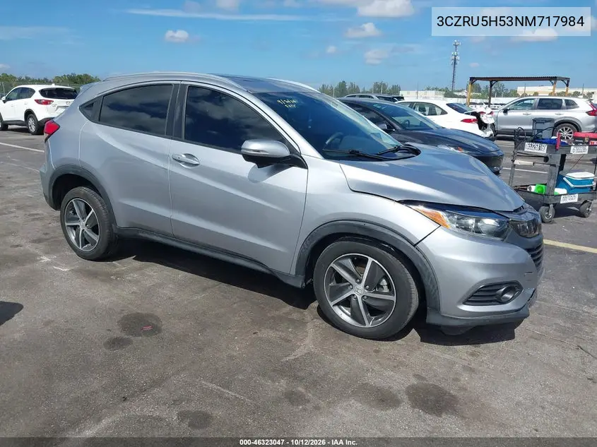2022 Honda Hr-V 2Wd Ex VIN 3CZRU5H53NM717984 фото 1