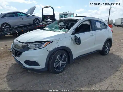 3CZRU5H55NM731739 — 2022 Honda HR-V, фото 2 с аукциона IAAI, Правый бок