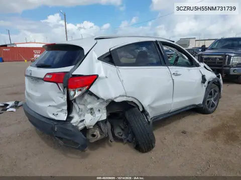 3CZRU5H55NM731739 — 2022 Honda HR-V, фото 4 с аукциона IAAI, Правый бок
