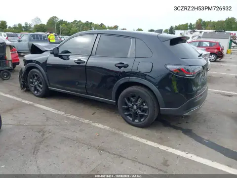 2023 Honda Hr-V Awd Sport VIN 3CZRZ2H53PM726932 фото 3