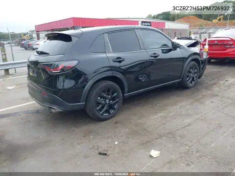 2023 Honda Hr-V Awd Sport VIN 3CZRZ2H53PM726932 фото 4