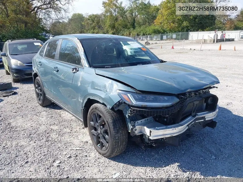 2024 Honda Hr-V Awd Sport/Awd Sport W/O Bsi VIN 3CZRZ2H58RM735080 фото 1