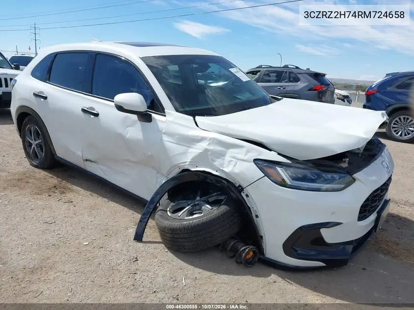 2024 Honda Hr-V Awd Ex-L/Awd Ex-L W/O Bsi VIN 3CZRZ2H74RM724658 фото 1