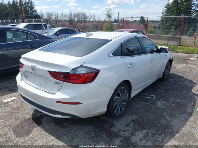 19XZE4F92KE013929 — 2019 Honda Insight Touring, фото 4 с аукциона IAAI 30.09.2026, Передняя часть справа