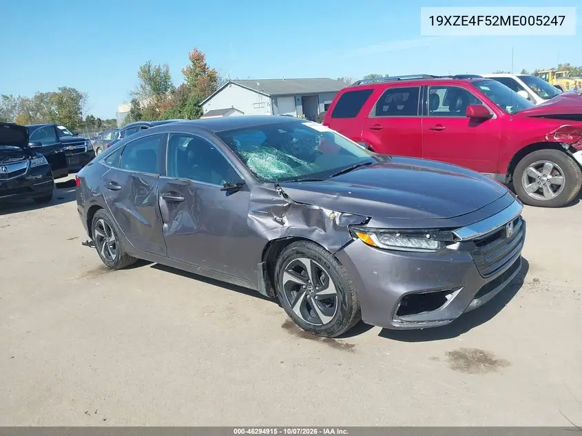 2021 Honda Insight Ex VIN 19XZE4F52ME005247 фото 1