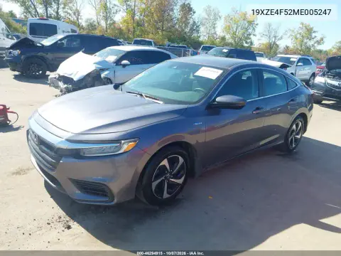 2021 Honda Insight Ex VIN 19XZE4F52ME005247 фото 2