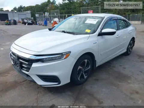 2021 Honda Insight Ex VIN 19XZE4F50ME007997 фото 3