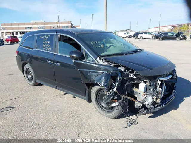 5FNRL5H62EB512064 — 2014 Honda Odyssey EX-L, Передняя часть (Front), фото до ремонта