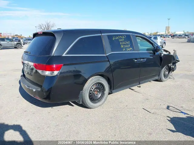 5FNRL5H62EB512064 — 2014 Honda Odyssey EX-L, фото 4 с аукциона IAAI 13.10.2026, Передняя часть