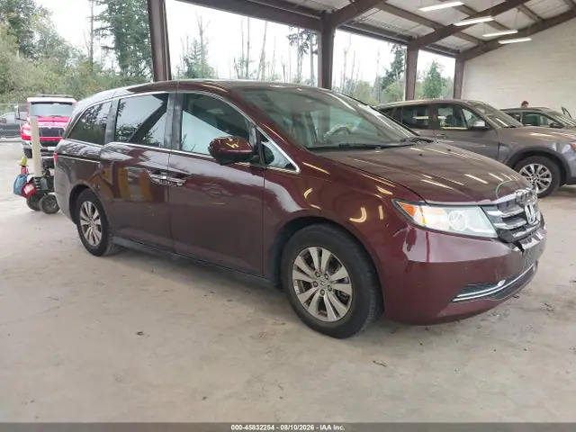 5FNRL5H63EB070640 — 2014 Honda Odyssey EX-L, Левый бок (Left Side), фото до ремонта