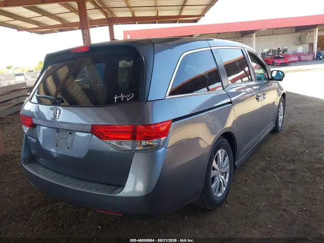 5FNRL5H67EB077316 — 2014 Honda Odyssey EX-L, фото 4 с аукциона IAAI 29.09.2026, Пожар двигателя