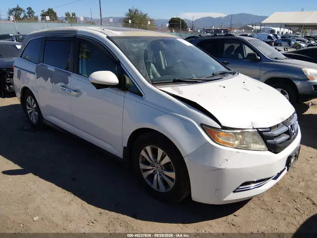 5FNRL5H62EB085145 — 2014 Honda Odyssey EX-L, Передняя часть справа (Right Front), фото до ремонта