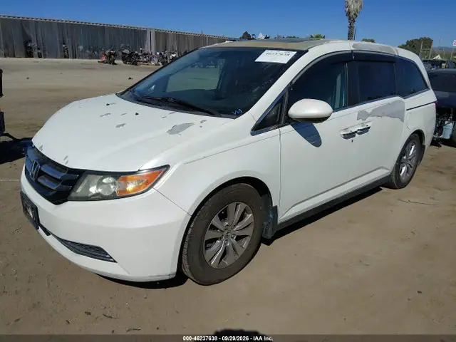 5FNRL5H62EB085145 — 2014 Honda Odyssey EX-L, фото 2 с аукциона IAAI 14.10.2026, Передняя часть справа