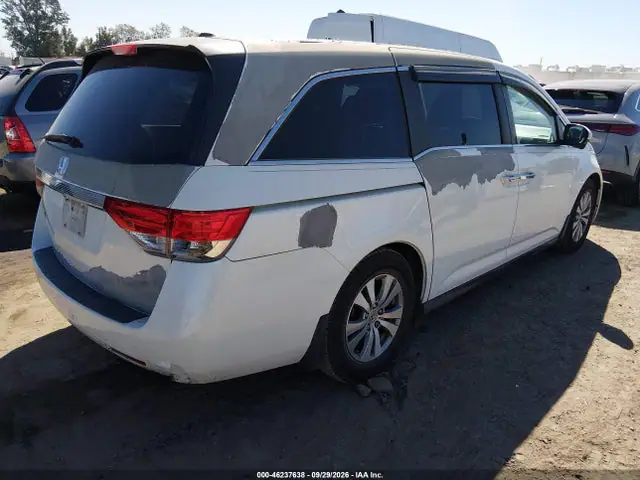 5FNRL5H62EB085145 — 2014 Honda Odyssey EX-L, фото 4 с аукциона IAAI 14.10.2026, Передняя часть справа