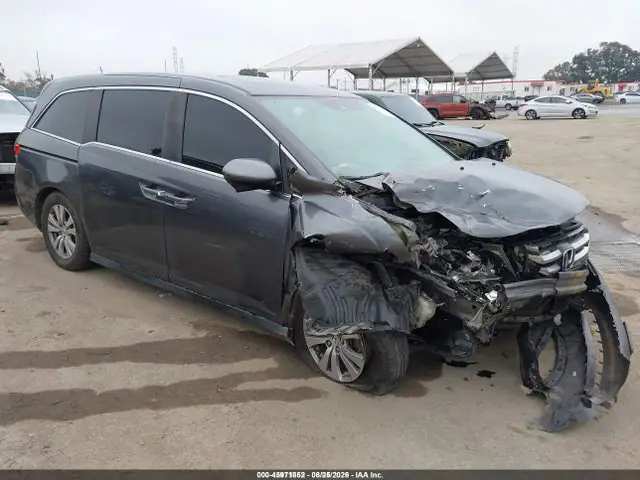 5FNRL5H61GB114265 — 2016 Honda Odyssey EX-L, Передняя часть (Front End), фото до ремонта