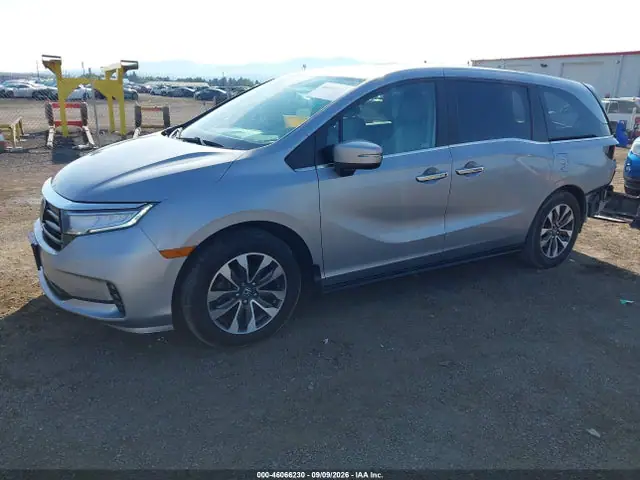 2022 Honda Odyssey Ex-l VIN 5FNRL6H75NB029781 фото 2
