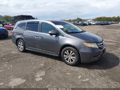 5FNRL5H47EB007197 — 2014 Honda Odyssey EX, Задняя часть слева (Left Rear), фото до ремонта