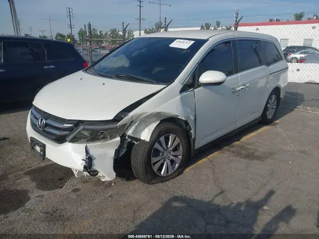 5FNRL5H4XFB059621 — 2015 Honda Odyssey EX, фото 2 с аукциона IAAI 29.09.2026, Передняя часть