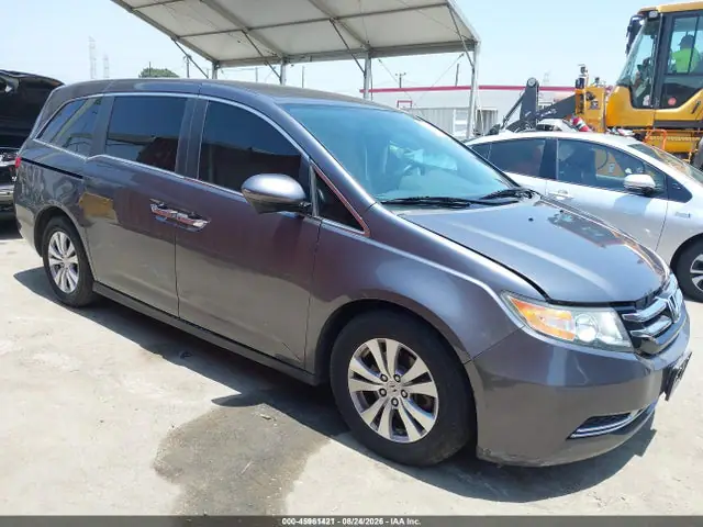 5FNRL5H46GB053820 — 2016 Honda Odyssey EX, Передняя часть слева (Left Front), фото до ремонта
