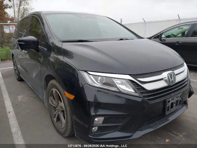 5FNRL6H40LB504157 — 2020 Honda Odyssey EX, Передняя часть слева (Left Front), фото до ремонта