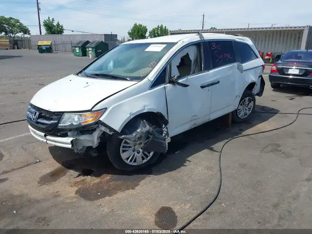 5FNRL5H24EB041161 — 2014 Honda Odyssey LX, фото 2 с аукциона IAAI 30.09.2026, Опрокидывание