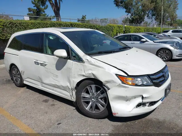 5FNRL5H93EB112704 — 2014 Honda Odyssey Touring/Touring Elite, Правый бок (Right Side), фото до ремонта