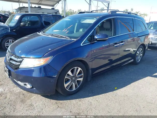 5FNRL5H99EB001008 — 2014 Honda Odyssey Touring/Touring Elite, фото 2 с аукциона IAAI 13.10.2026, Передняя часть