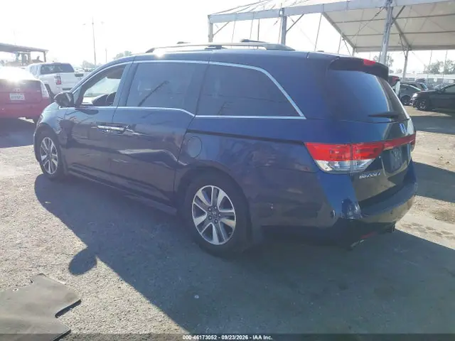 5FNRL5H99EB001008 — 2014 Honda Odyssey Touring/Touring Elite, фото 3 с аукциона IAAI 13.10.2026, Передняя часть