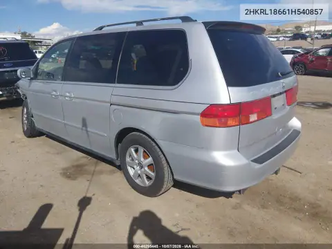 2001 Honda Odyssey Ex VIN 2HKRL18661H540857 фото 4