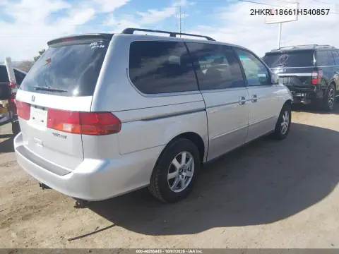 2001 Honda Odyssey Ex VIN 2HKRL18661H540857 фото 5