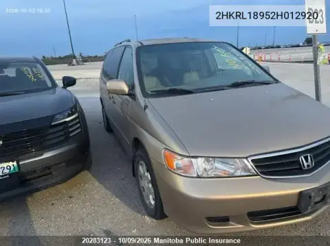 2002 Honda Odyssey Lx VIN 2HKRL18952H012920 фото 2