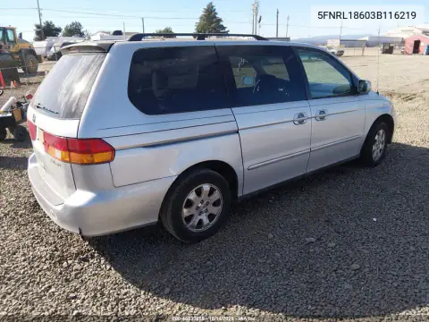 5FNRL18603B116219 — 2003 Honda Odyssey, фото 5 с аукциона IAAI, Естественный износ
