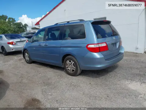 2006 Honda Odyssey Ex-L VIN 5FNRL38746B059077 фото 4