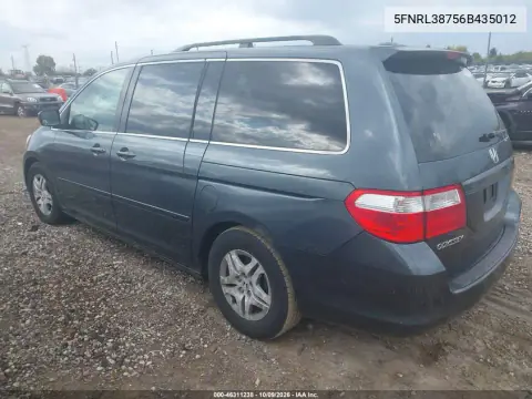 2006 Honda Odyssey Ex-L VIN 5FNRL38756B435012 фото 4