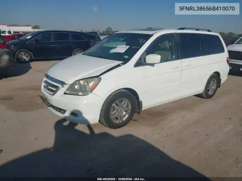 2006 Honda Odyssey Ex-L VIN 5FNRL38656B410070 фото 3