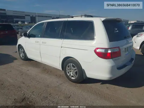2006 Honda Odyssey Ex-L VIN 5FNRL38656B410070 фото 4