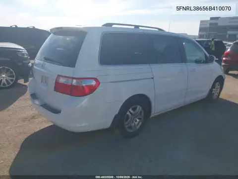 2006 Honda Odyssey Ex-L VIN 5FNRL38656B410070 фото 5
