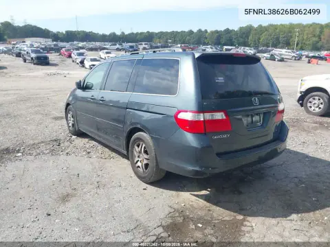 2006 Honda Odyssey Ex-L VIN 5FNRL38626B062499 фото 4