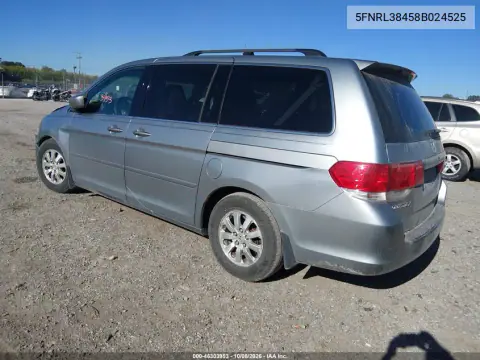 2008 Honda Odyssey Ex VIN 5FNRL38458B024525 фото 4
