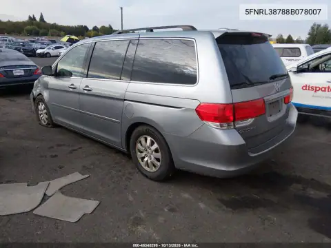2008 Honda Odyssey Ex-L VIN 5FNRL38788B078007 фото 4