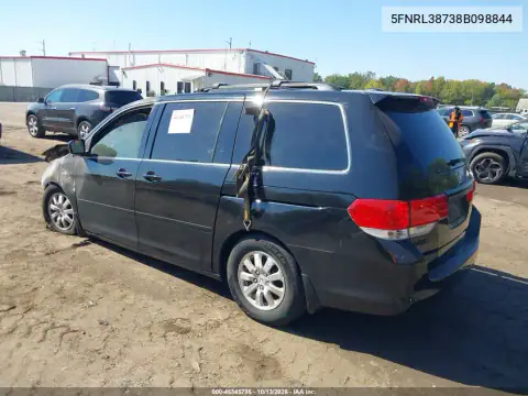 5FNRL38738B098844 — 2008 Honda Odyssey, фото 3 с аукциона IAAI, Полный пожар