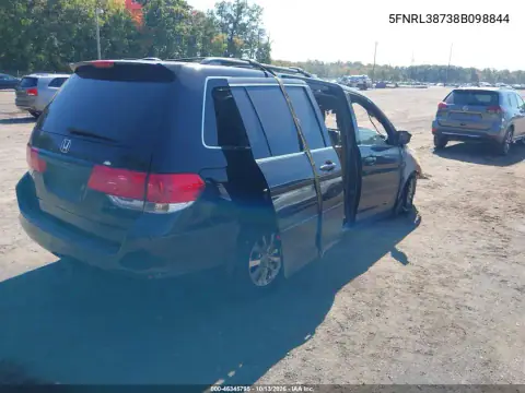 5FNRL38738B098844 — 2008 Honda Odyssey, фото 4 с аукциона IAAI, Полный пожар
