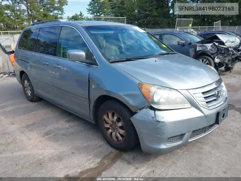 5FNRL38419B023163 — 2009 Honda Odyssey, Передняя часть, фото до ремонта