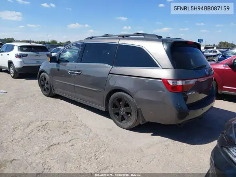 2011 Honda Odyssey Touring/Touring Elite VIN 5FNRL5H94BB087159 фото 4