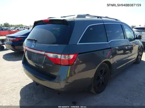 2011 Honda Odyssey Touring/Touring Elite VIN 5FNRL5H94BB087159 фото 5