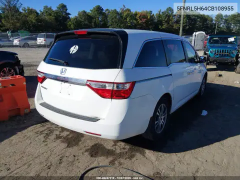 2012 Honda Odyssey Ex-L VIN 5FNRL5H64CB108955 фото 5