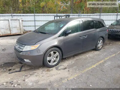 2012 Honda Odyssey Touring/Touring Elite VIN 5FNRL5H94CB032499 фото 3