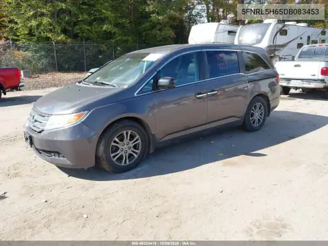 2013 Honda Odyssey Ex-L VIN 5FNRL5H65DB083453 фото 2