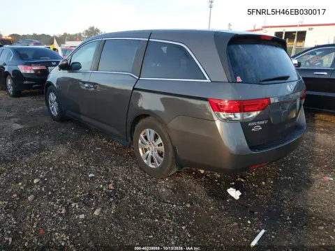 2014 Honda Odyssey Ex VIN 5FNRL5H46EB030017 фото 3