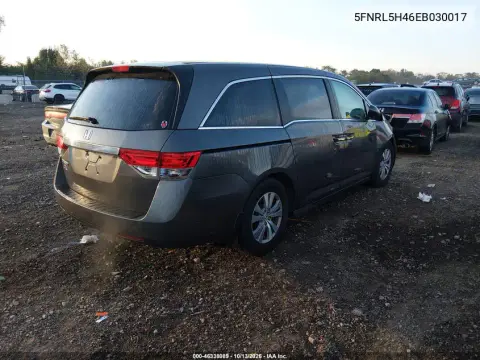 2014 Honda Odyssey Ex VIN 5FNRL5H46EB030017 фото 4